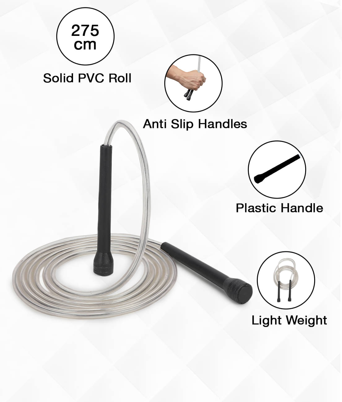 Premium Insulated Steel Skipping Rope with Sleek Pencil Handles Premium Insulated Steel Skipping Rope with Sleek Pencil Handles