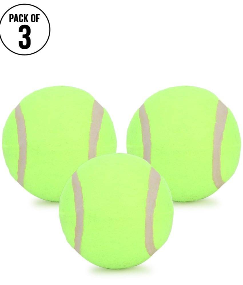     			Green Cricket Tennis Balls (Pack of 3)