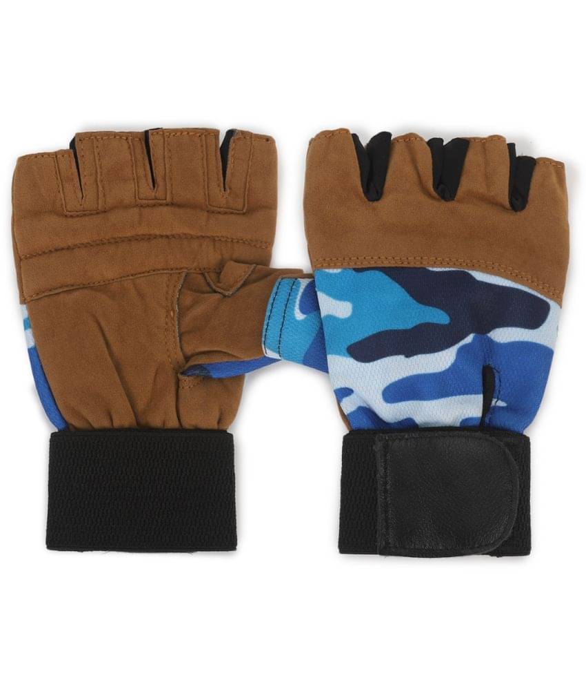 Unisex Leather Gym Gloves With Half-Finger Length     			Unisex Leather Gym Gloves With Half-Finger Length