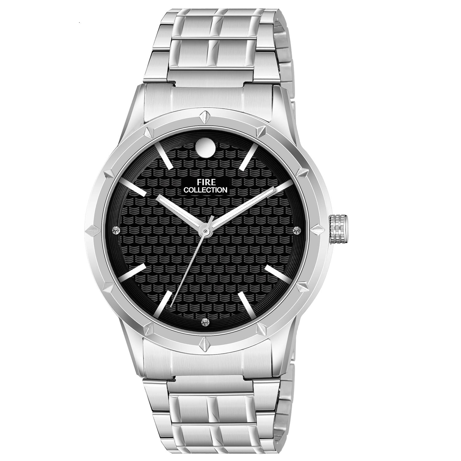     			Fire Collection Silver Metal Analog Men's Watch