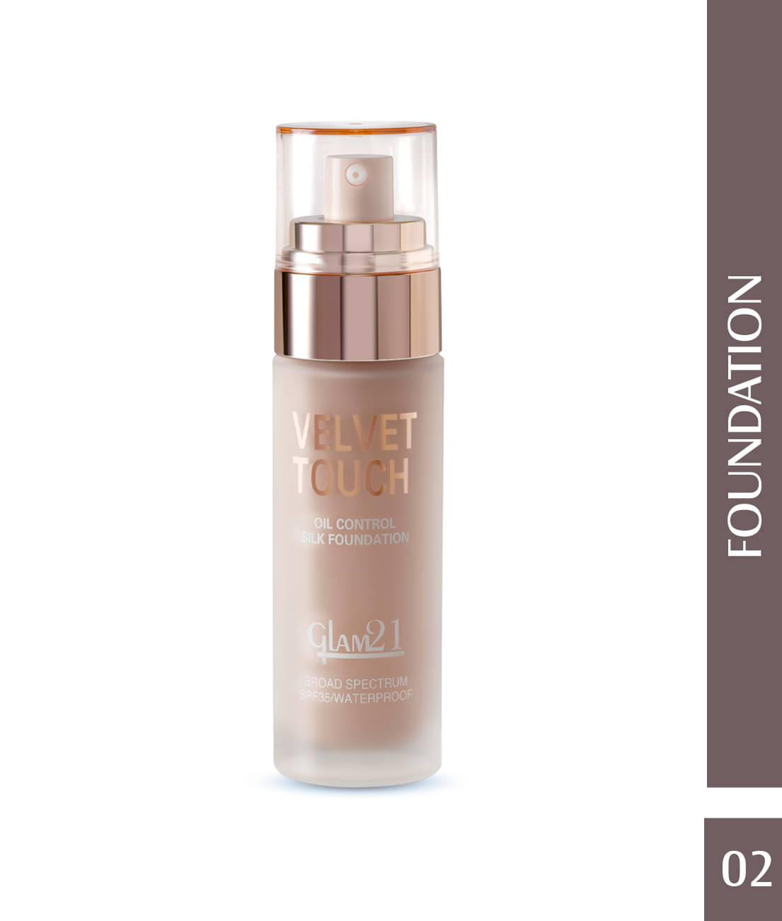     			Glam21 Velvet Touch Oil Control Silk Foundation Waterproof SPF 35 Long Lasting 50g Natural02