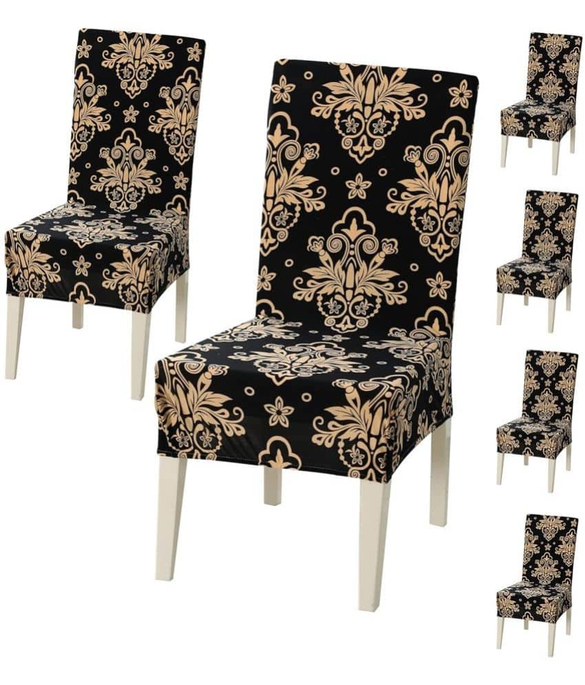 House Of Quirk 1 Seater Polyester Chair Cover ( Pack of 6 )