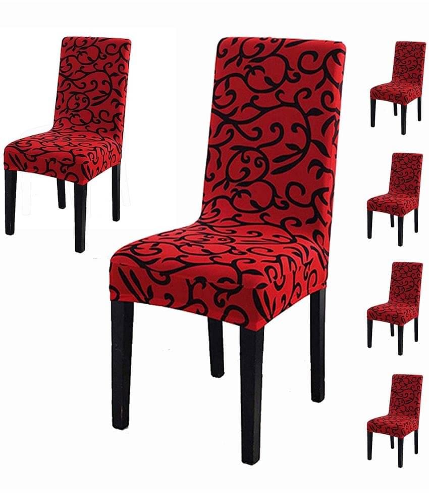     			House Of Quirk 1 Seater Polyester Chair Cover ( Pack of 6 )