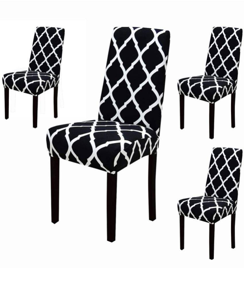     			House Of Quirk 1 Seater Polyester Chair Cover ( Pack of 4 )