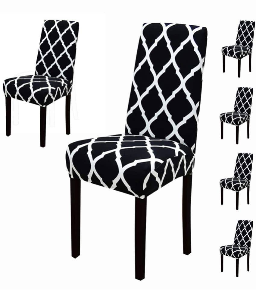 House Of Quirk 1 Seater Polyester Chair Cover ( Pack of 6 )