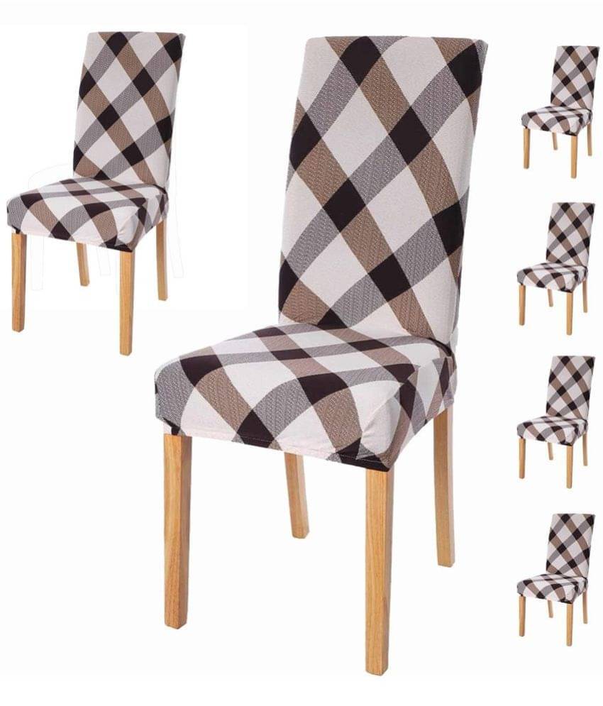     			House Of Quirk 1 Seater Polyester Chair Cover ( Pack of 6 )