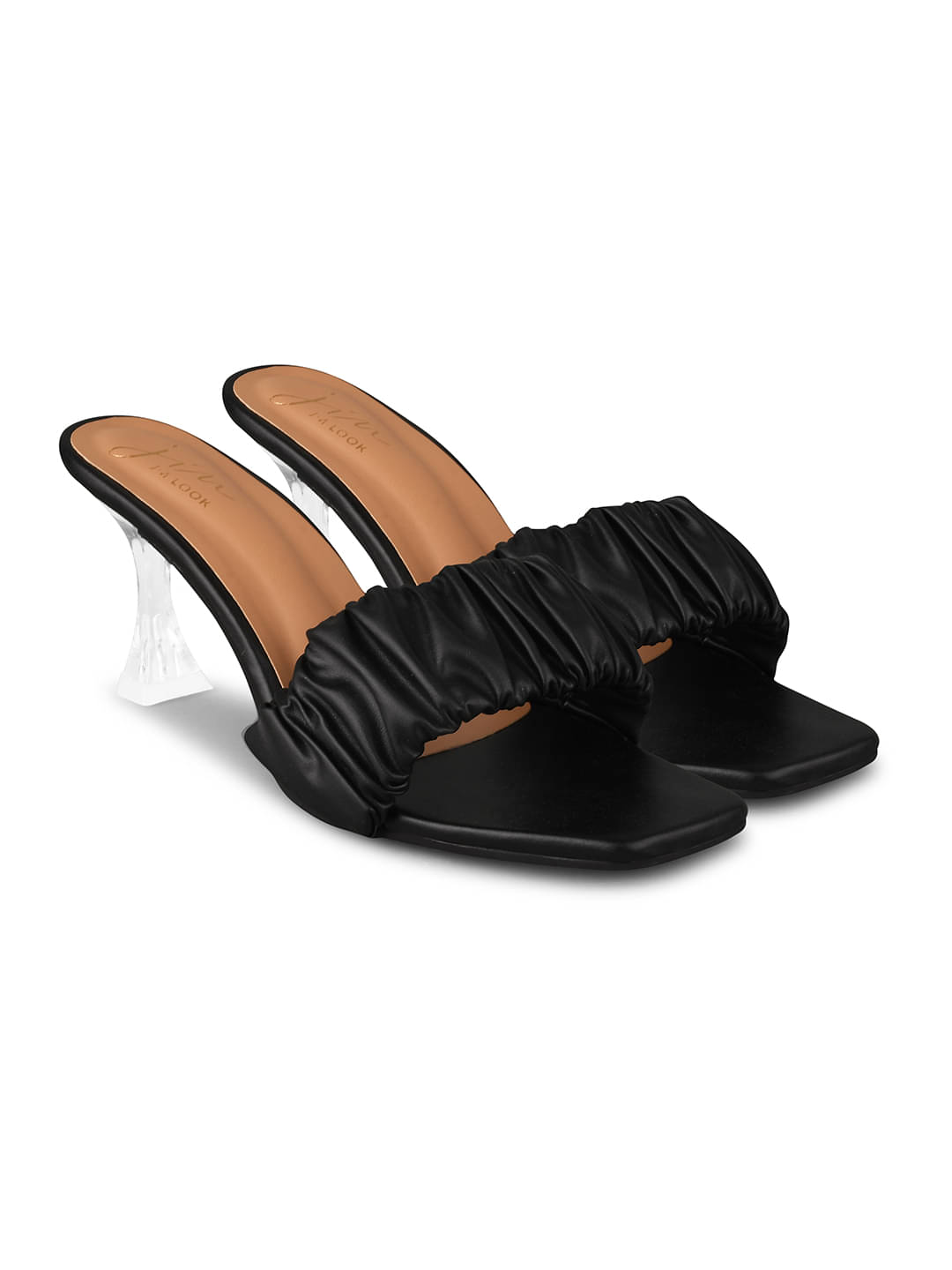     			JM Looks Black Women's Slip On Heels