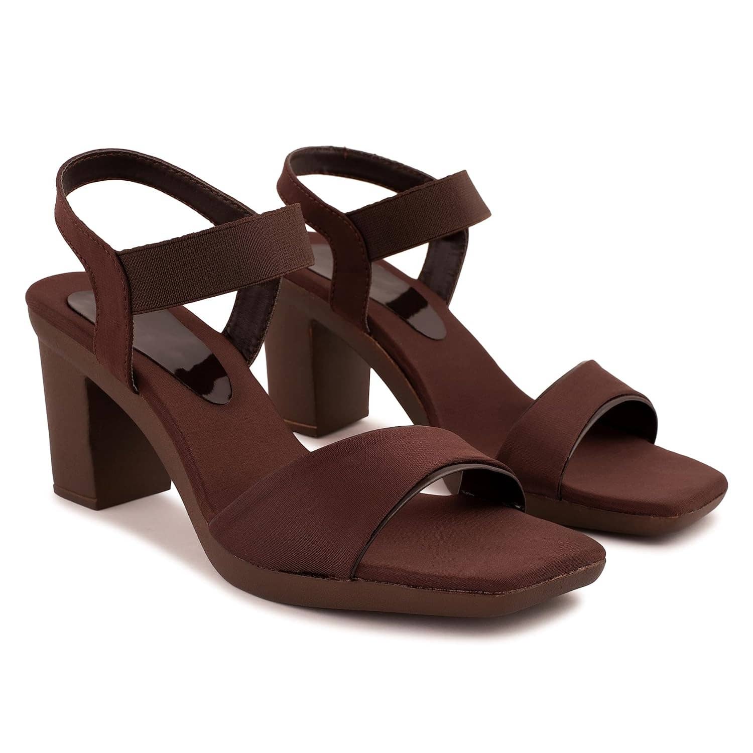 JM Looks Brown Women's Sandal Heels - Heels | Buy online on ZillyBuy