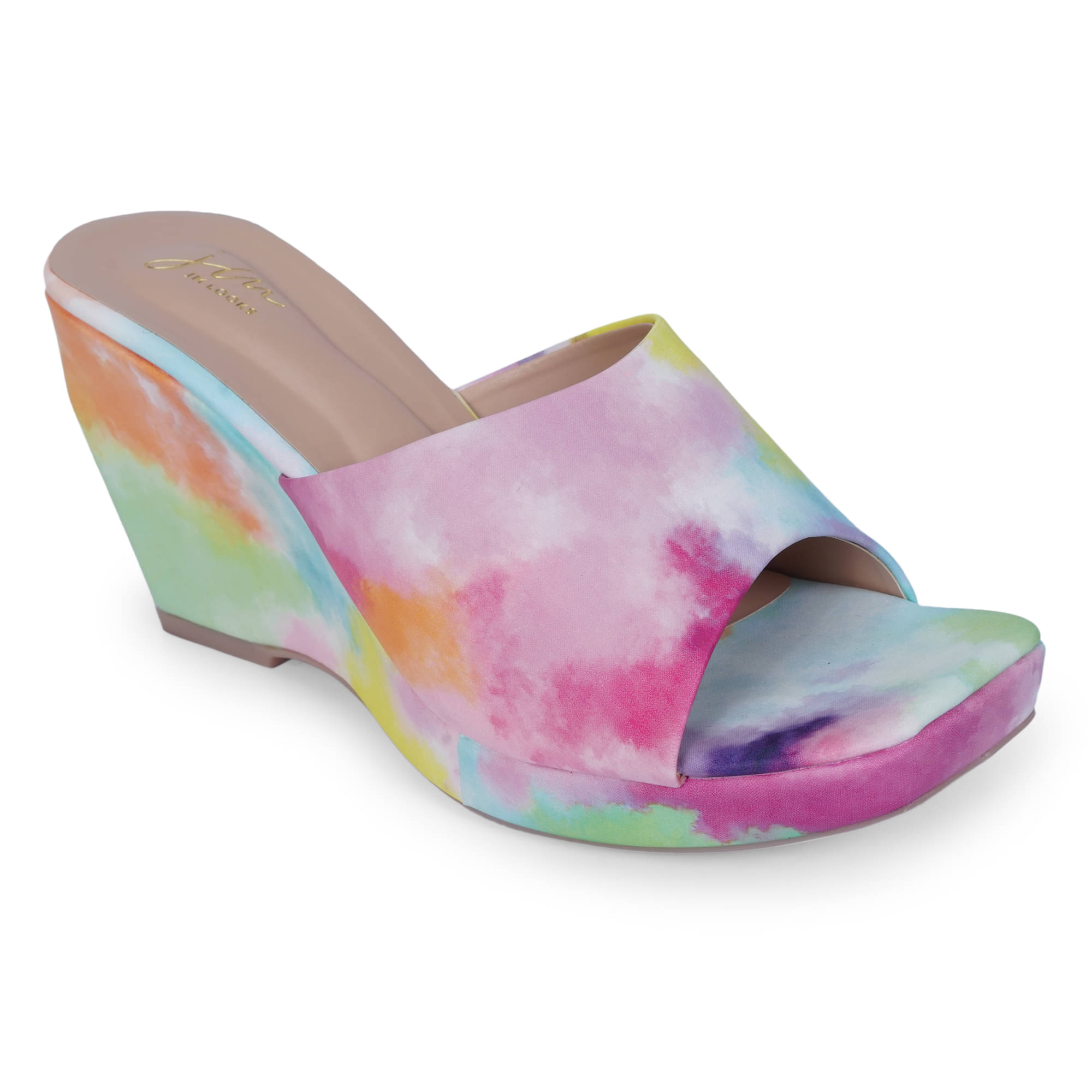JM Looks Multi Color Women's Slip On Heels JM Looks Multi Color Women's Slip On Heels