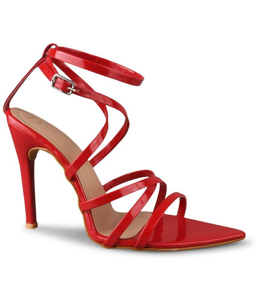 JM Looks Red Women's Sandal Heels JM Looks Red Women's Sandal Heels