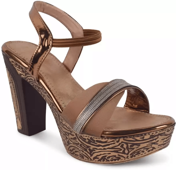     			JM Looks Tan Women's Sandal Heels