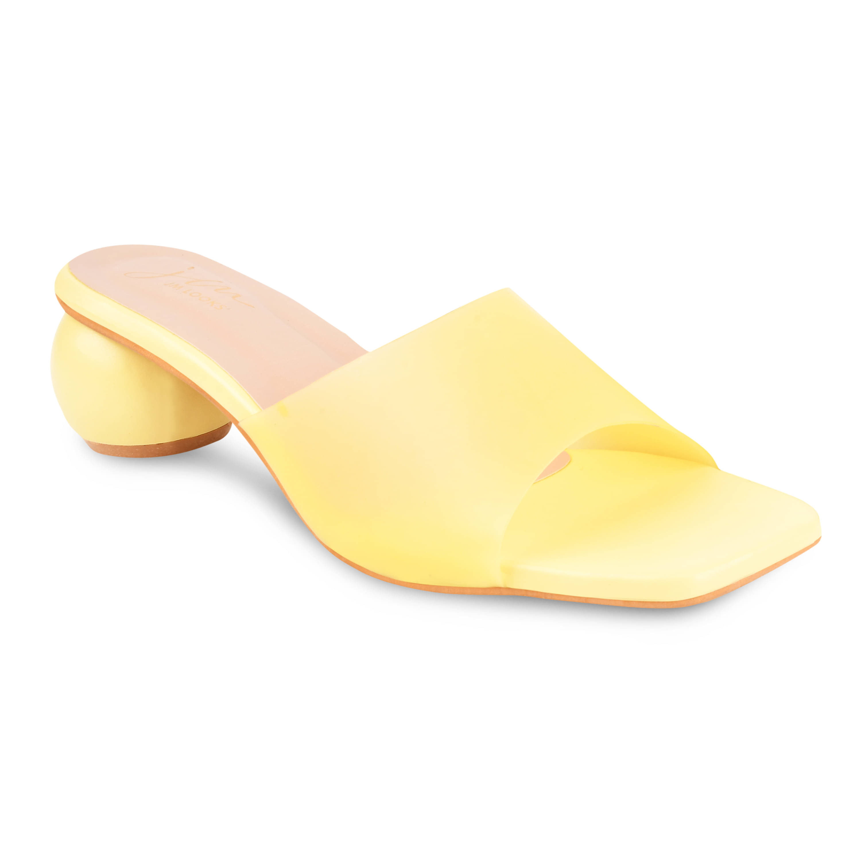     			JM Looks Yellow Women's Slip On Heels