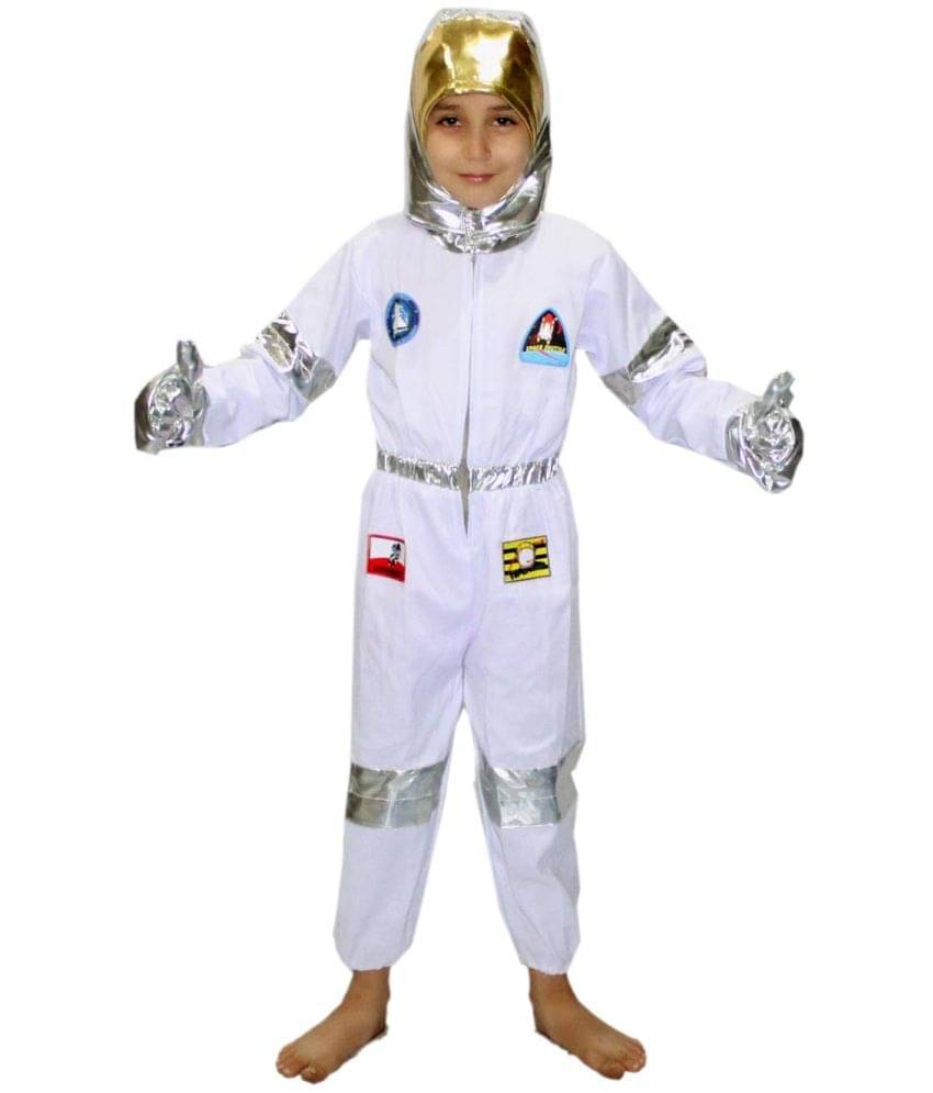     			Kaku Fancy Dresses Space Astronaut Cosplay Costume -White, 5-6 Years, For Boys & Girls