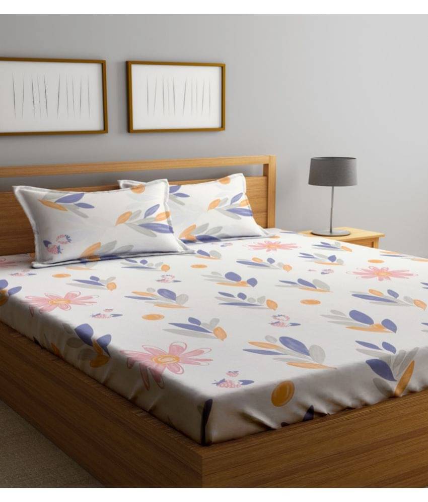 Klotthe Poly Cotton 1 Double King Bedsheet with 2 Pillow Covers ( Multicolor ) Klotthe Poly Cotton 1 Double King Bedsheet with 2 Pillow Covers ( Multicolor )