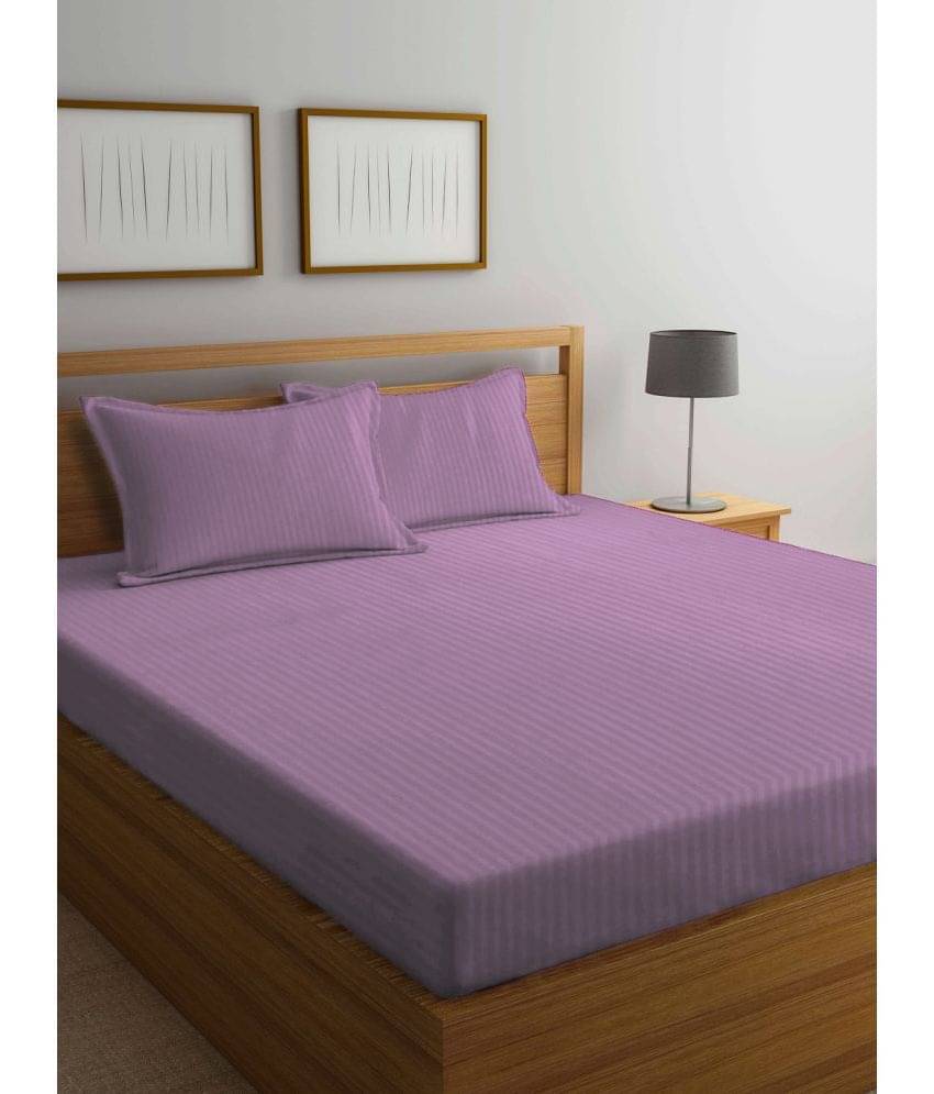     			Klotthe Poly Cotton 1 Double King Bedsheet with 2 Pillow Covers ( Pink )