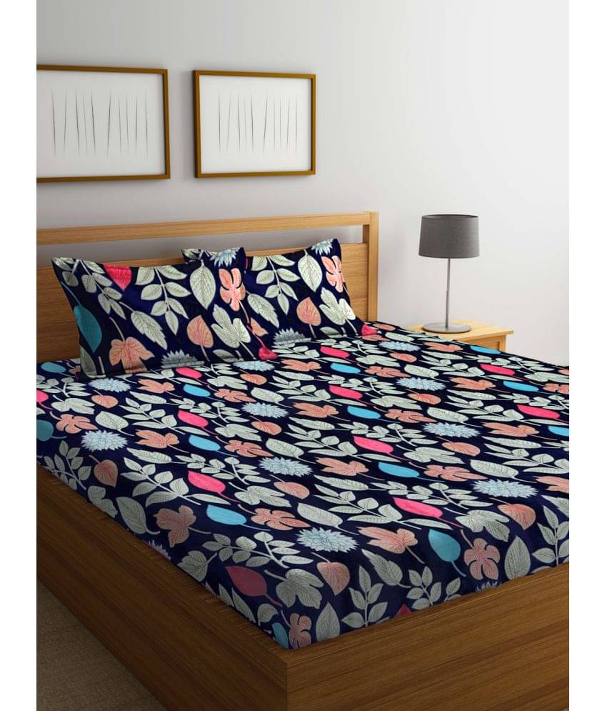 Klotthe Woollen 1 Double King Bedsheet with 2 Pillow Covers ( Multicolor ) Klotthe Woollen 1 Double King Bedsheet with 2 Pillow Covers ( Multicolor )