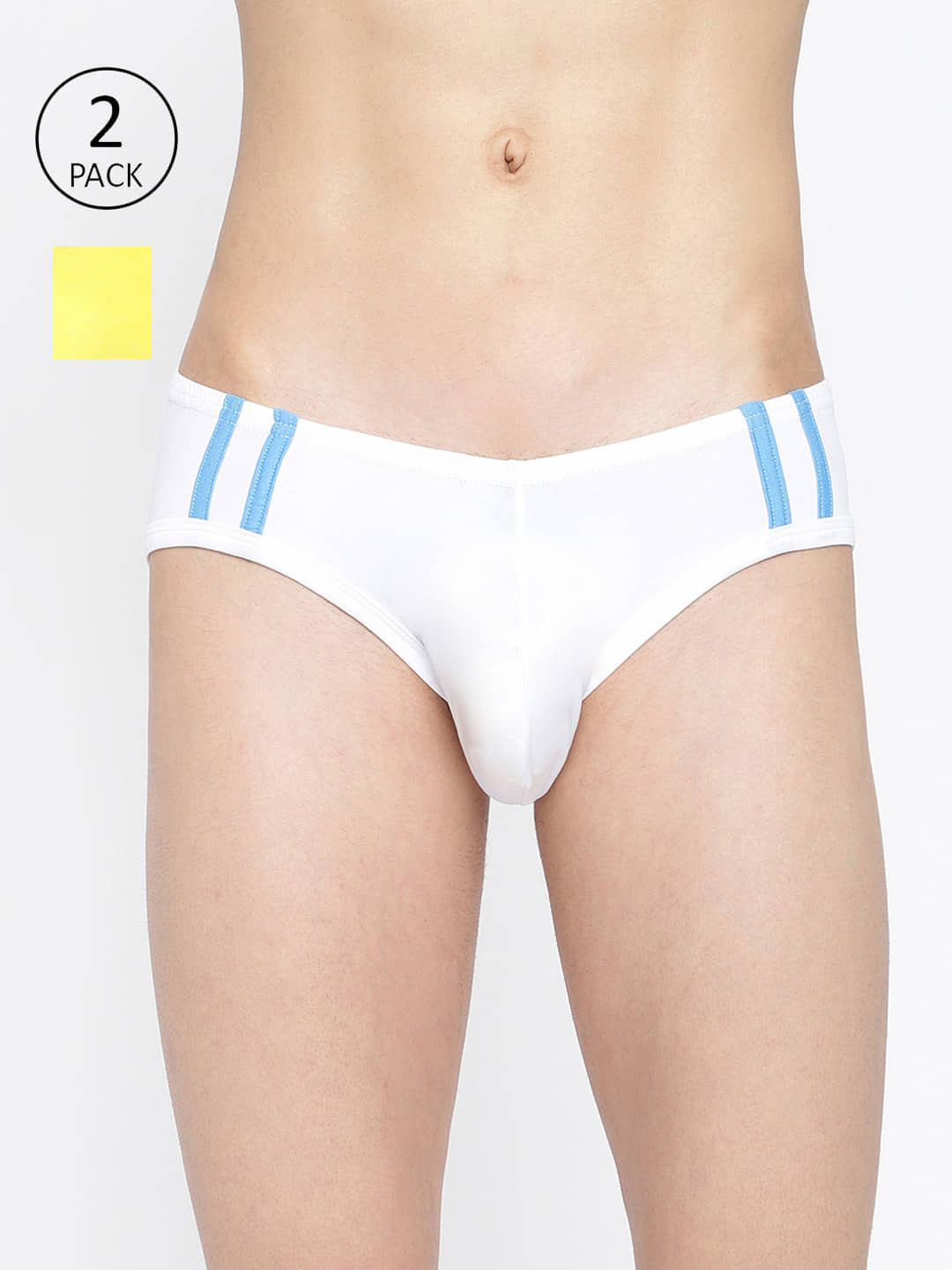 La Intimo Pack of 2 Cotton Briefs For Men's ( Multicolor )