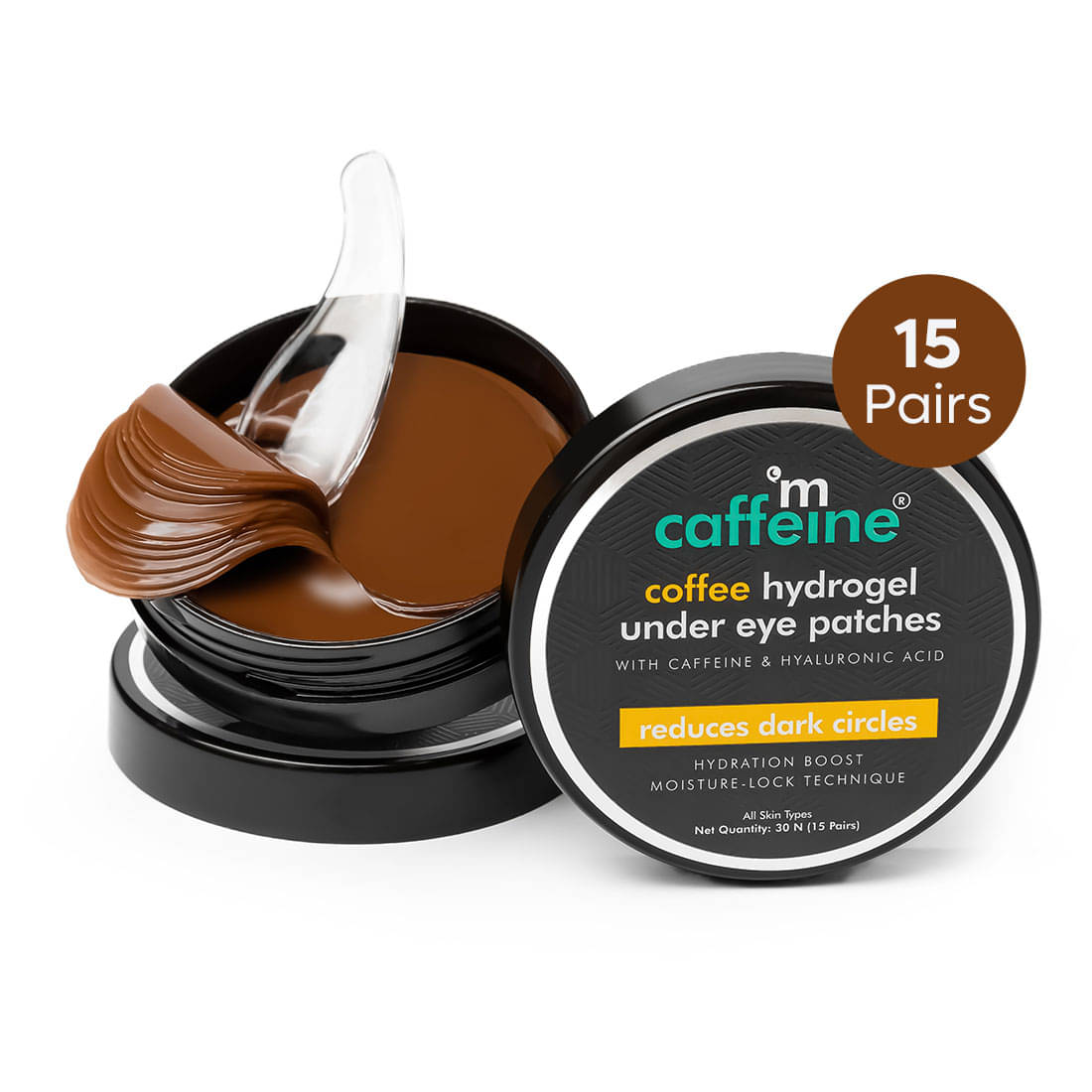     			mCaffeine Coffee Eye Patches 15 Pairs 30 Pieces (Pack of 1)