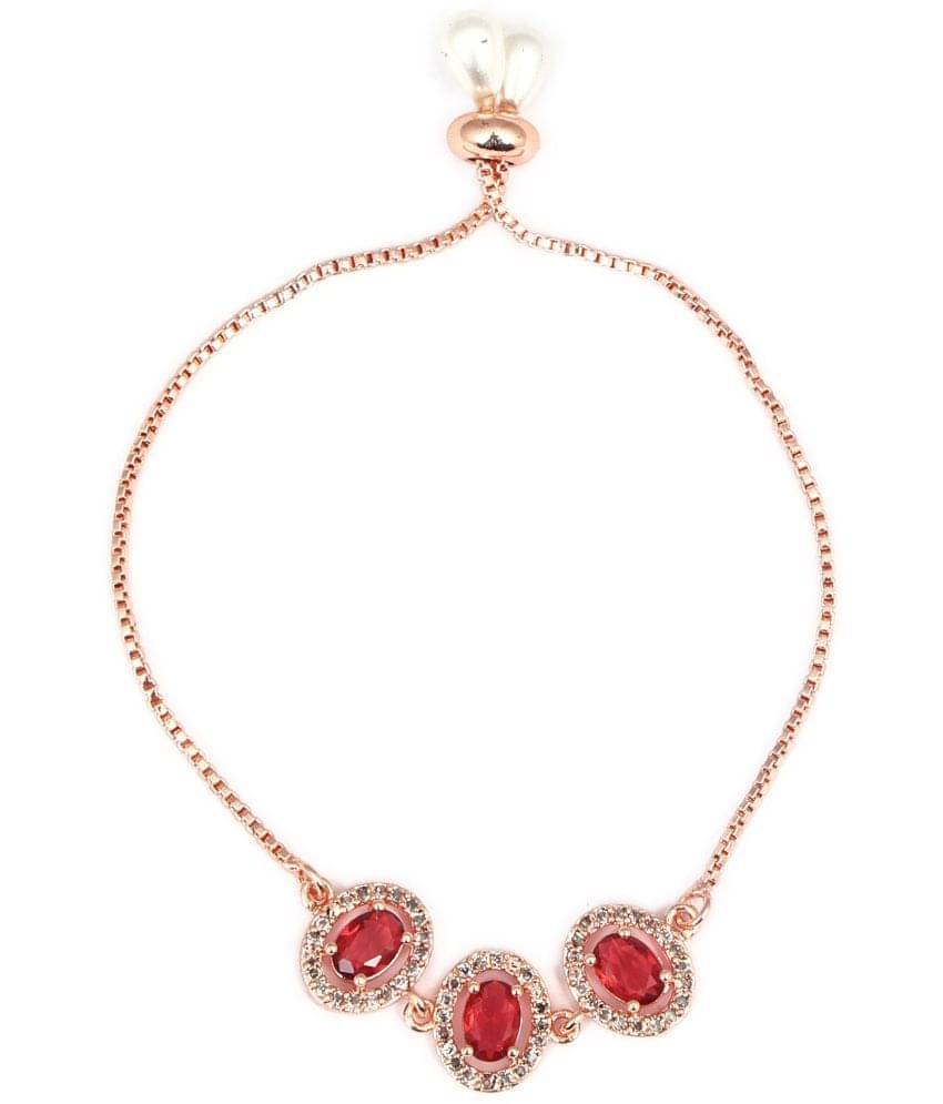     			PUJVI Red Bracelet ( Pack of 1 )