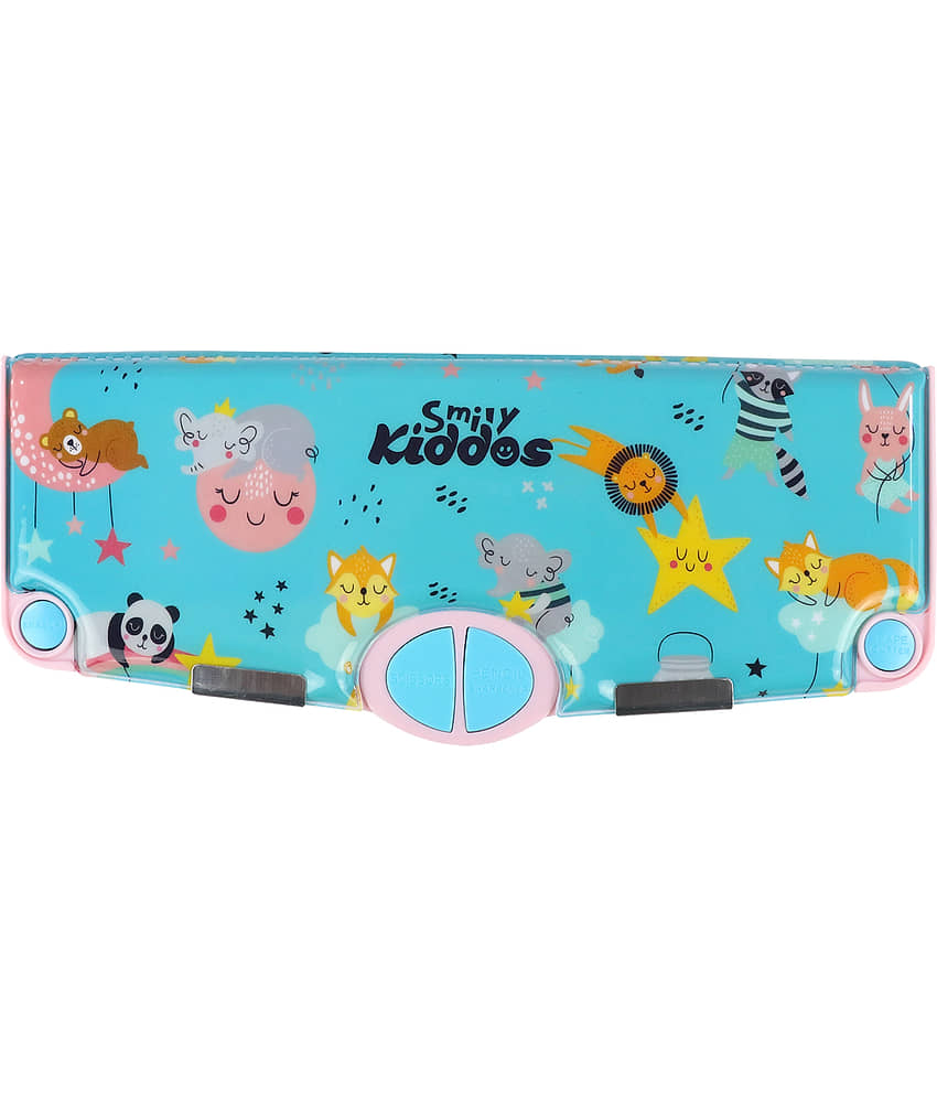 Pop Out Pencil box Rainbow Animals - Teal Blue - Stationery | Buy online on ZillyBuy
