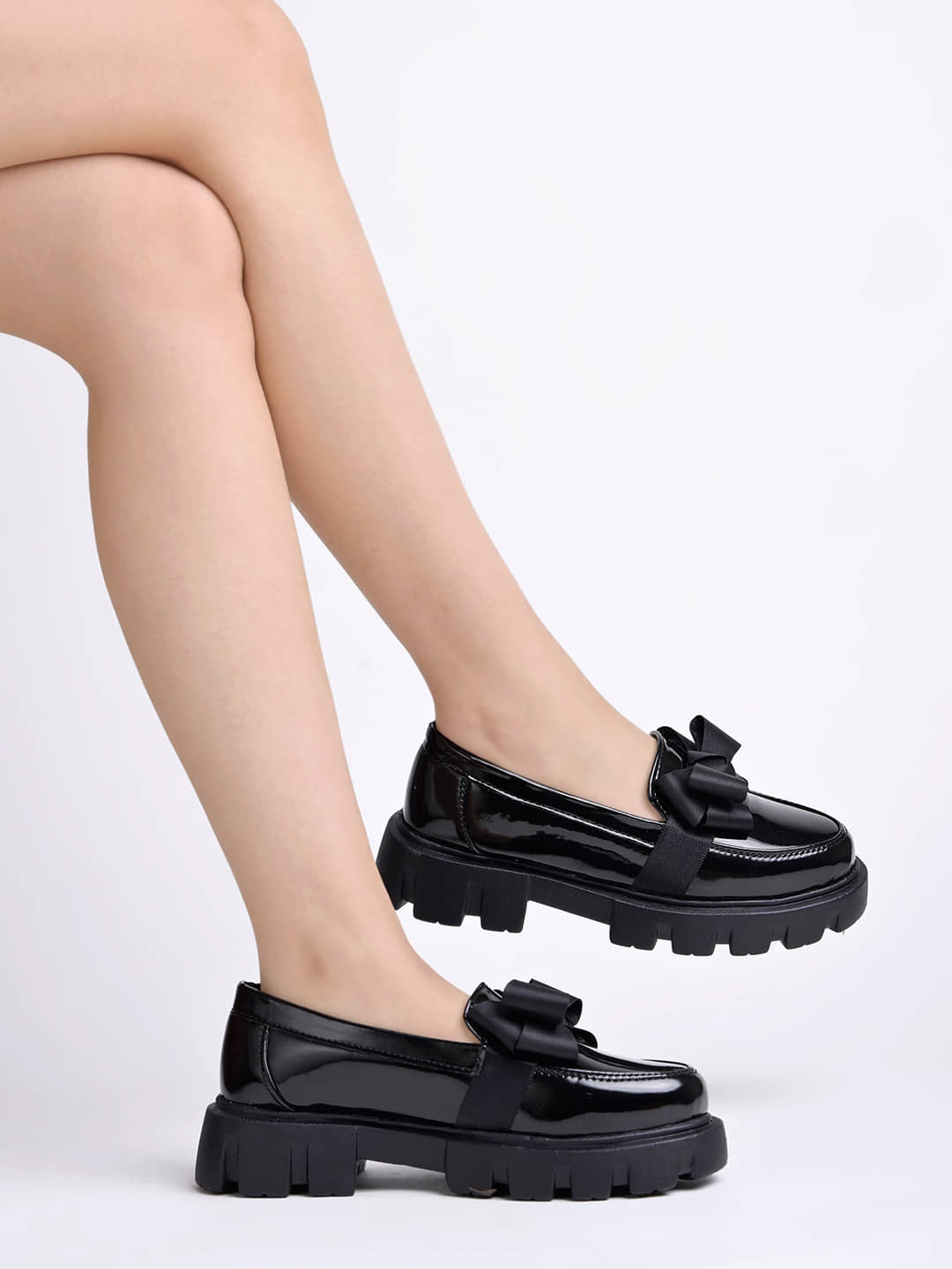 Shoetopia Black Women's Loafers - Casual Shoes | Buy online on ZillyBuy