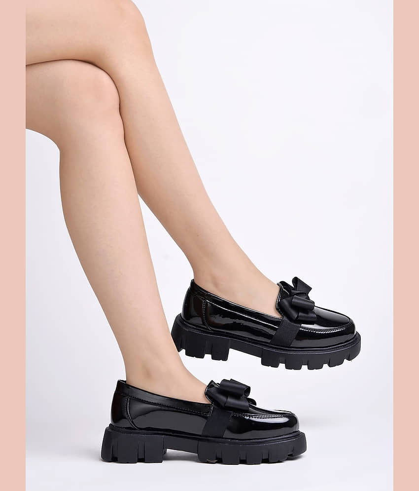 Shoetopia Black Women's Loafers - Casual Shoes | Buy online on ZillyBuy