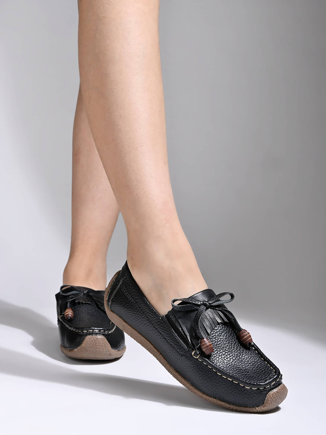     			Shoetopia Black Women's Loafers