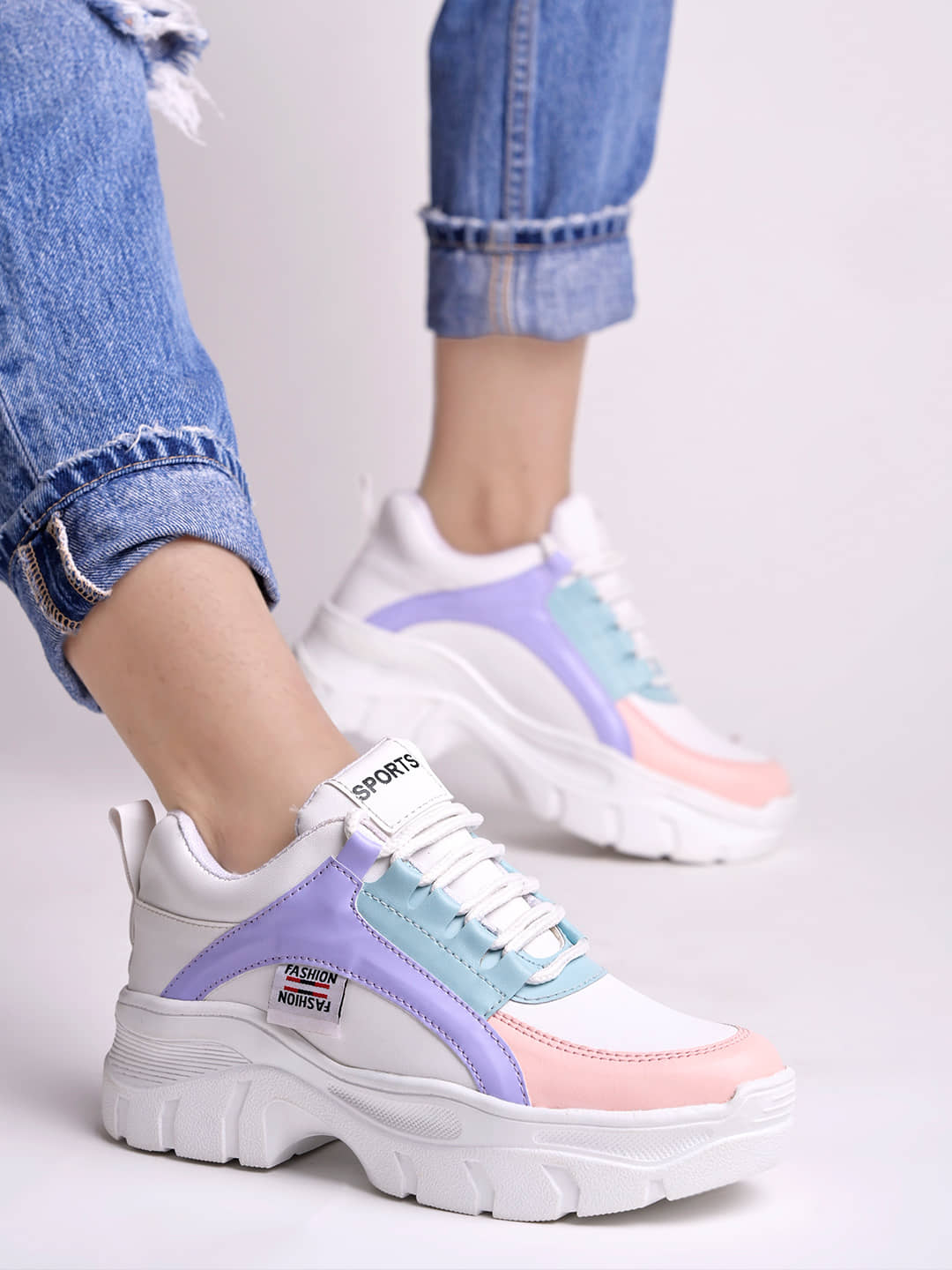 Shoetopia White Women's Sneakers - Casual Shoes | Buy online on ZillyBuy