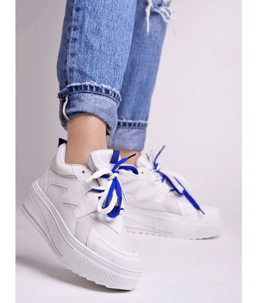 Shoetopia White Women's Sneakers - Casual Shoes | Buy online on ZillyBuy