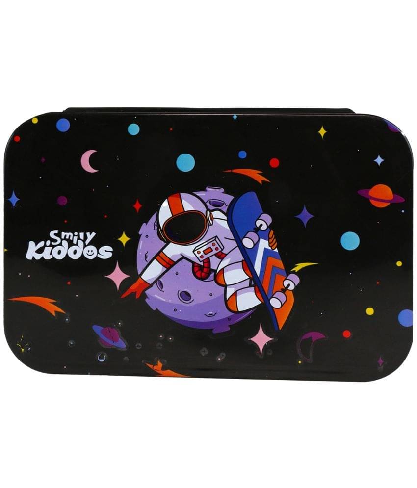 SmilyKiddos Stainless Steel Lunch Box Stainless Steel Lunch Box 1 - Container ( Pack of 1 ) SmilyKiddos Stainless Steel Lunch Box Stainless Steel Lunch Box 1 - Container ( Pack of 1 )