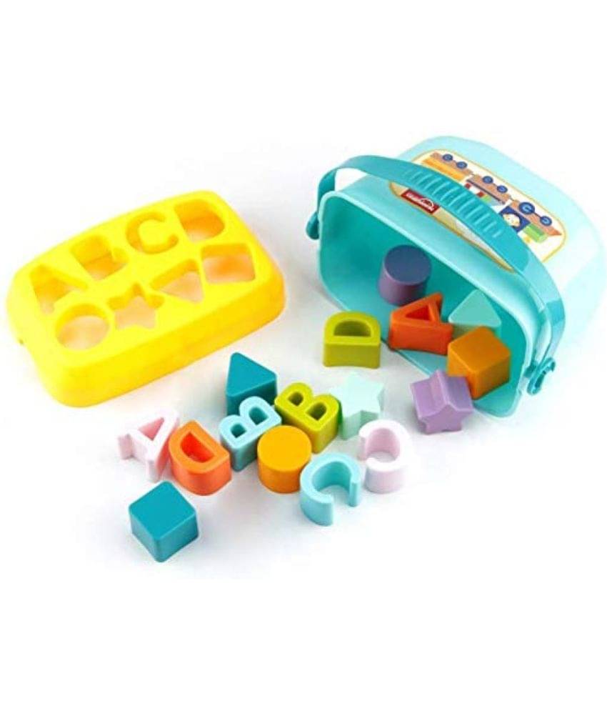     			VBE  Baby's First Shape Sorting Blocks Learning- Educational Activity Toys with 16 Building Blocks - Multicolor (16 Pieces)