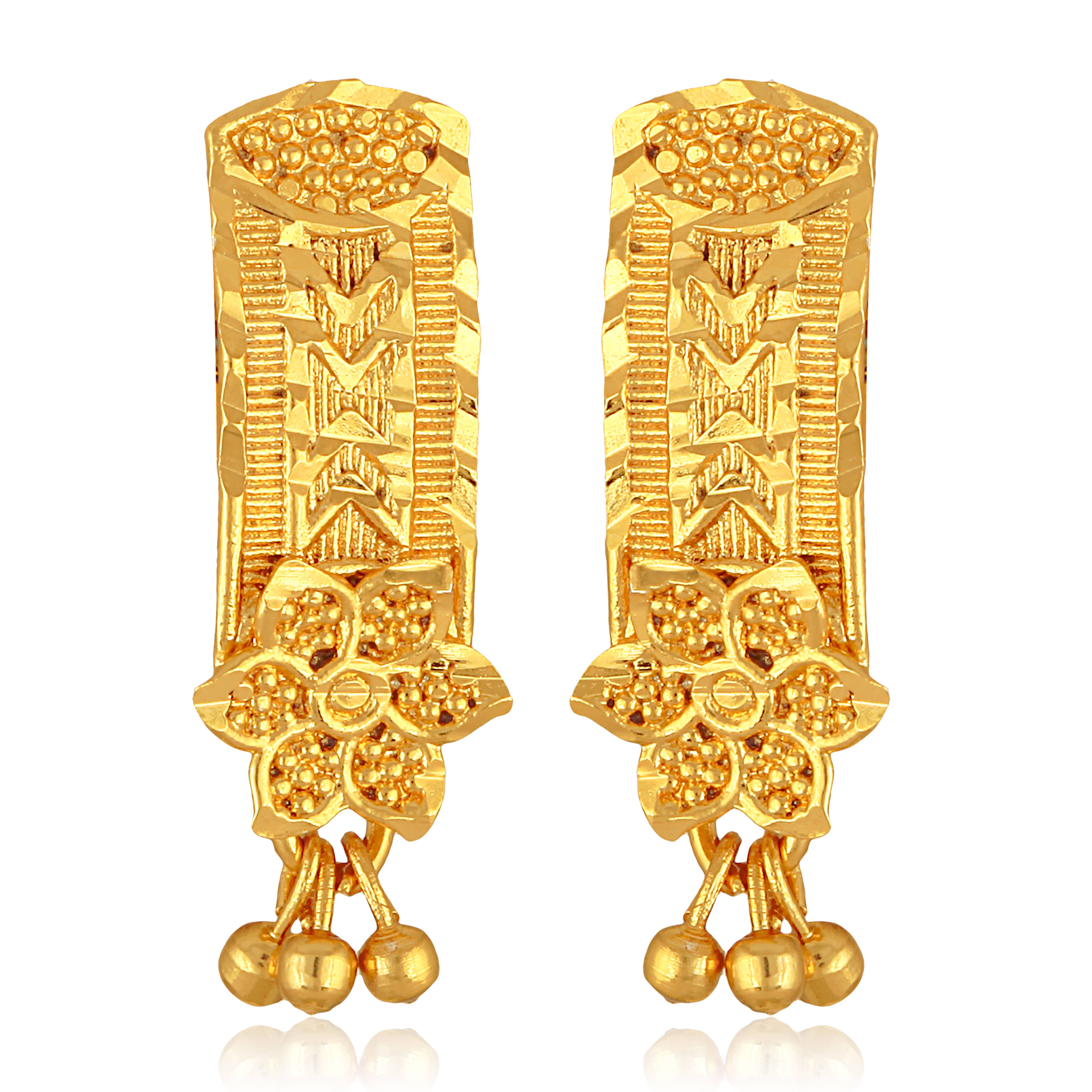 VIVASTRI Golden Stud Earrings ( Pack of 1 ) - Earrings | Buy online on ZillyBuy