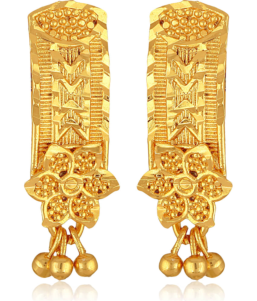 VIVASTRI Golden Stud Earrings ( Pack of 1 ) - Earrings | Buy online on ZillyBuy