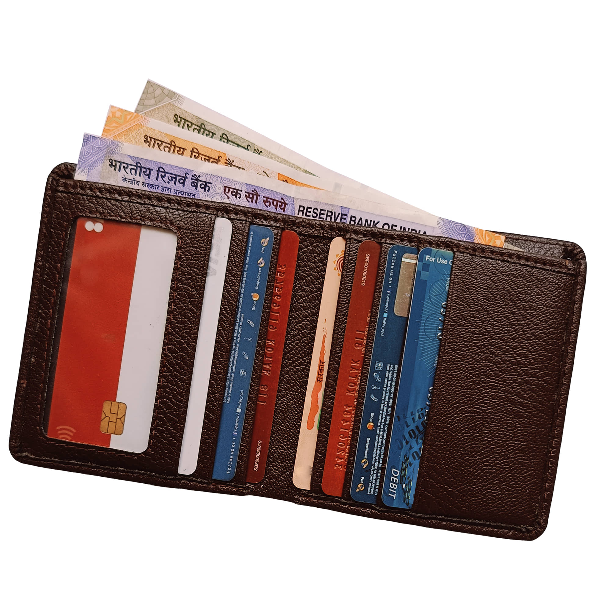 Wingers Brown PU Men's RFID Wallet,Anti-theft Wallet,Regular Wallet ( Pack of 1 ) - Handbags | Buy online on ZillyBuy