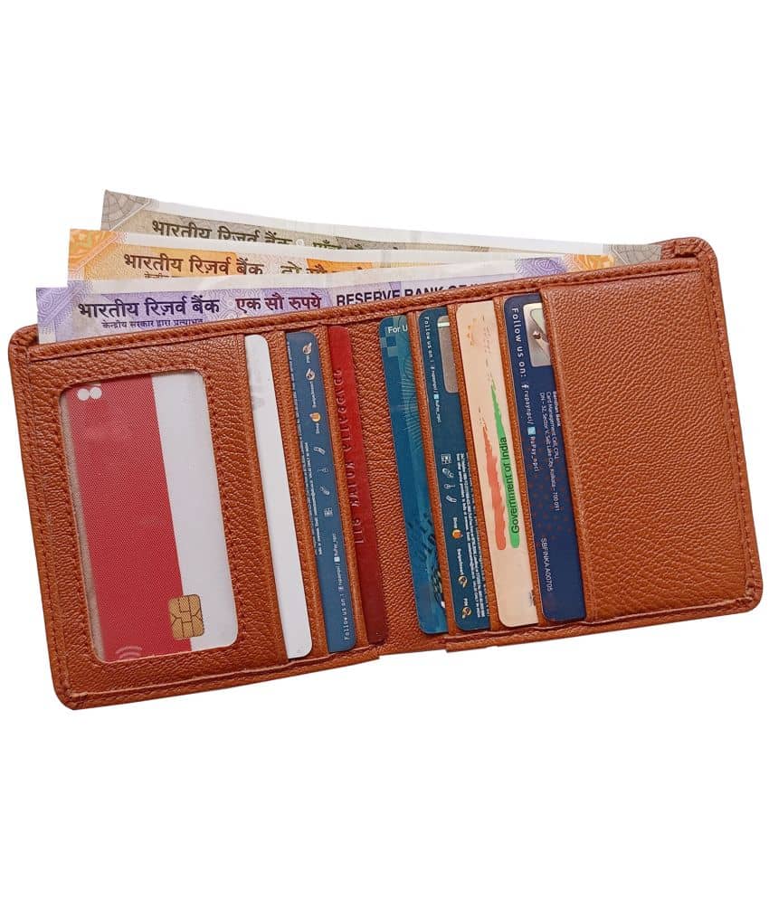 Wingers Tan PU Men's RFID Wallet,Regular Wallet,Anti-theft Wallet ( Pack of 1 ) - Handbags | Buy online on ZillyBuy