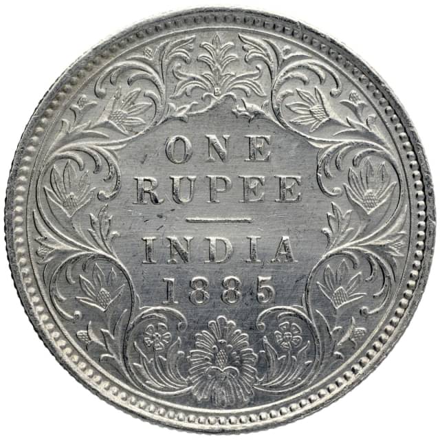     			one rupees 1885