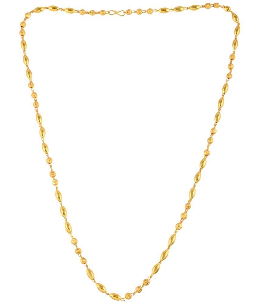     			ADMIER Gold Plated Chain ( Set of 1 )