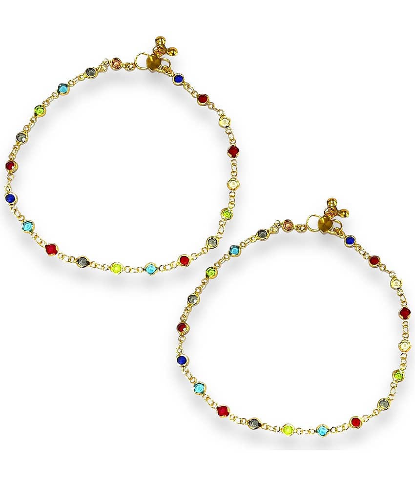 Charms Gold Anklets ( Pack of 1 ) - Anklets | Buy online on ZillyBuy