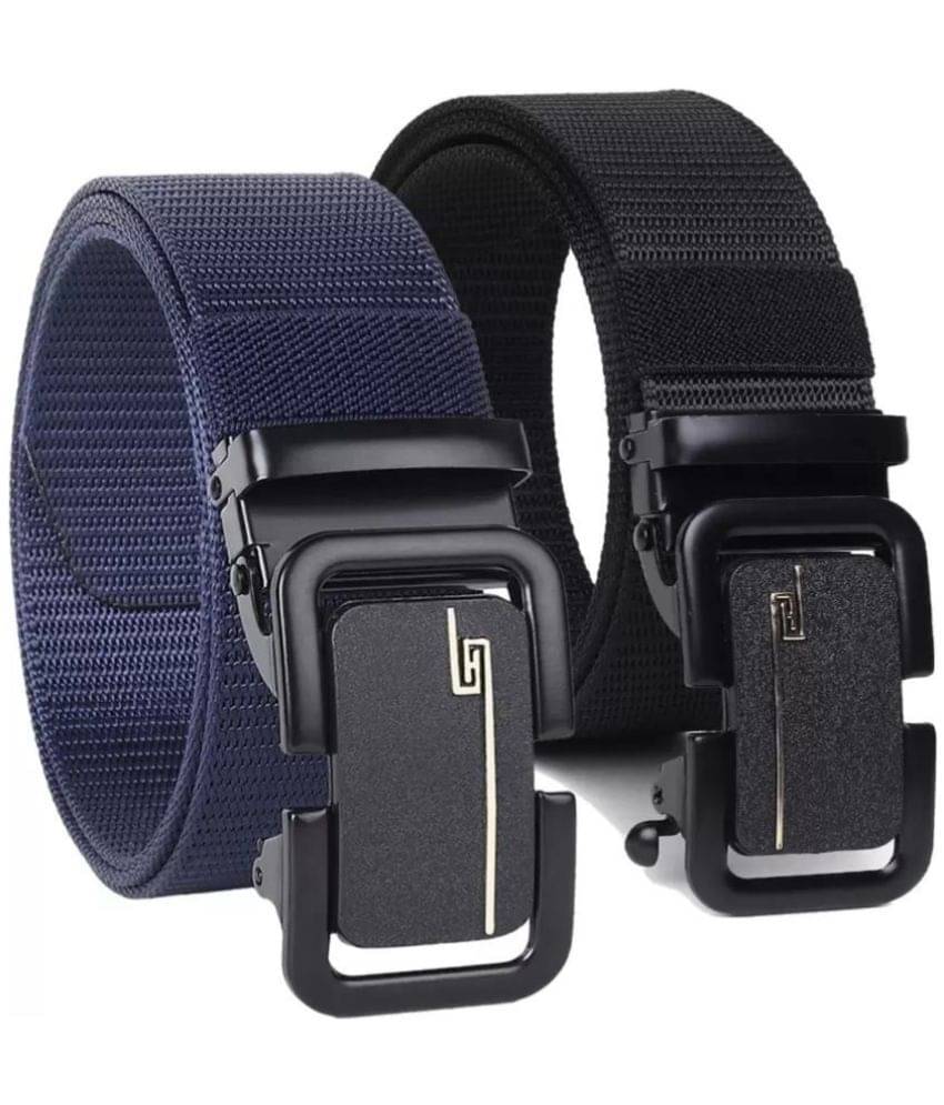     			Clock21 - Blue Nylon Men's Formal Belt ( Pack of 2 )