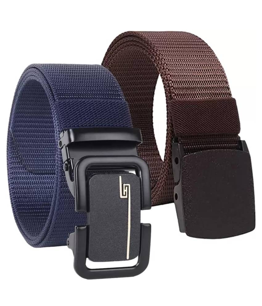     			Clock21 - Blue Nylon Men's Casual Belt ( Pack of 2 )