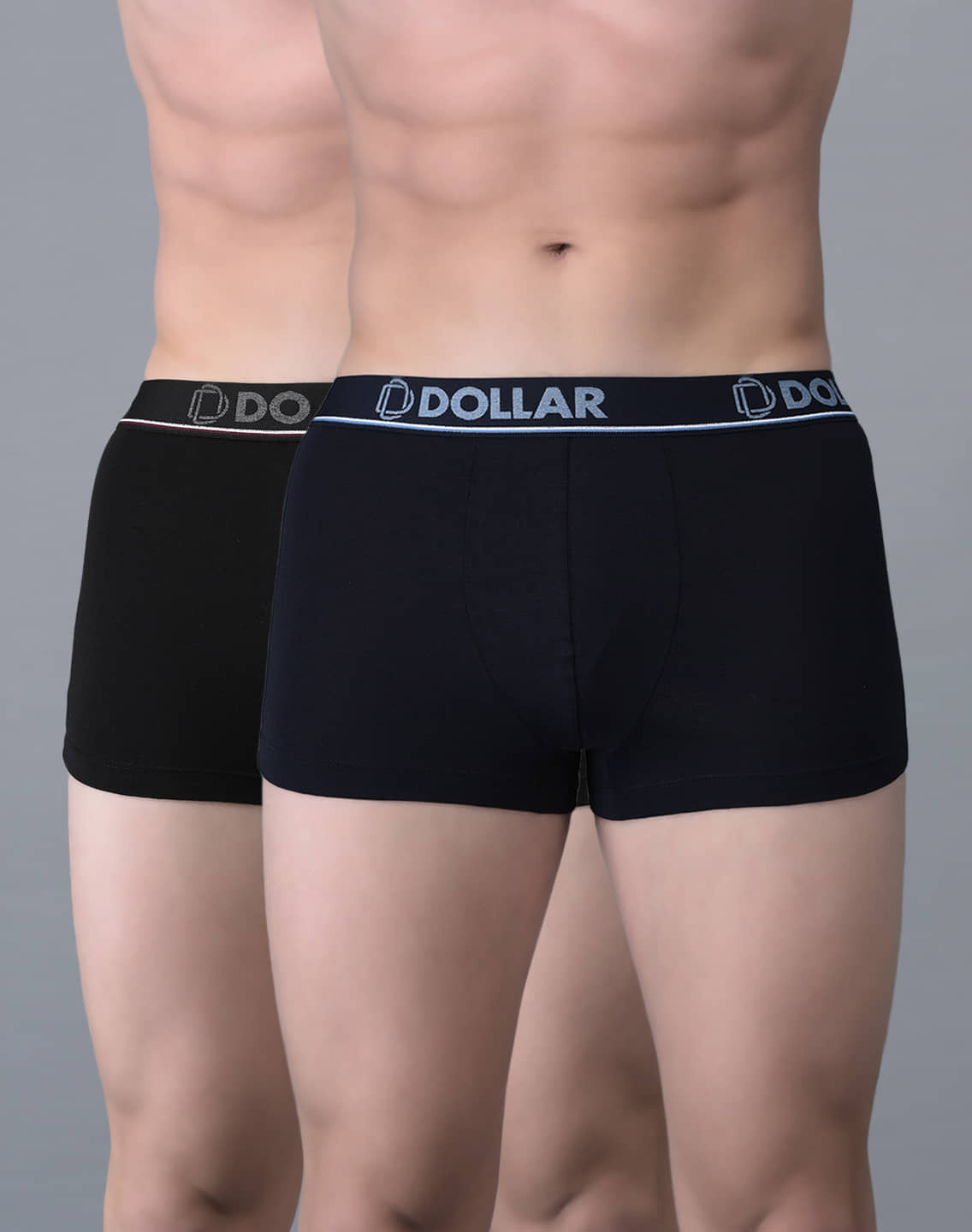 Dollar Bigboss Men's Pack of 2 Shuffle Intellisoft Cotton Modal Solid Trunk (Colour May Vary)