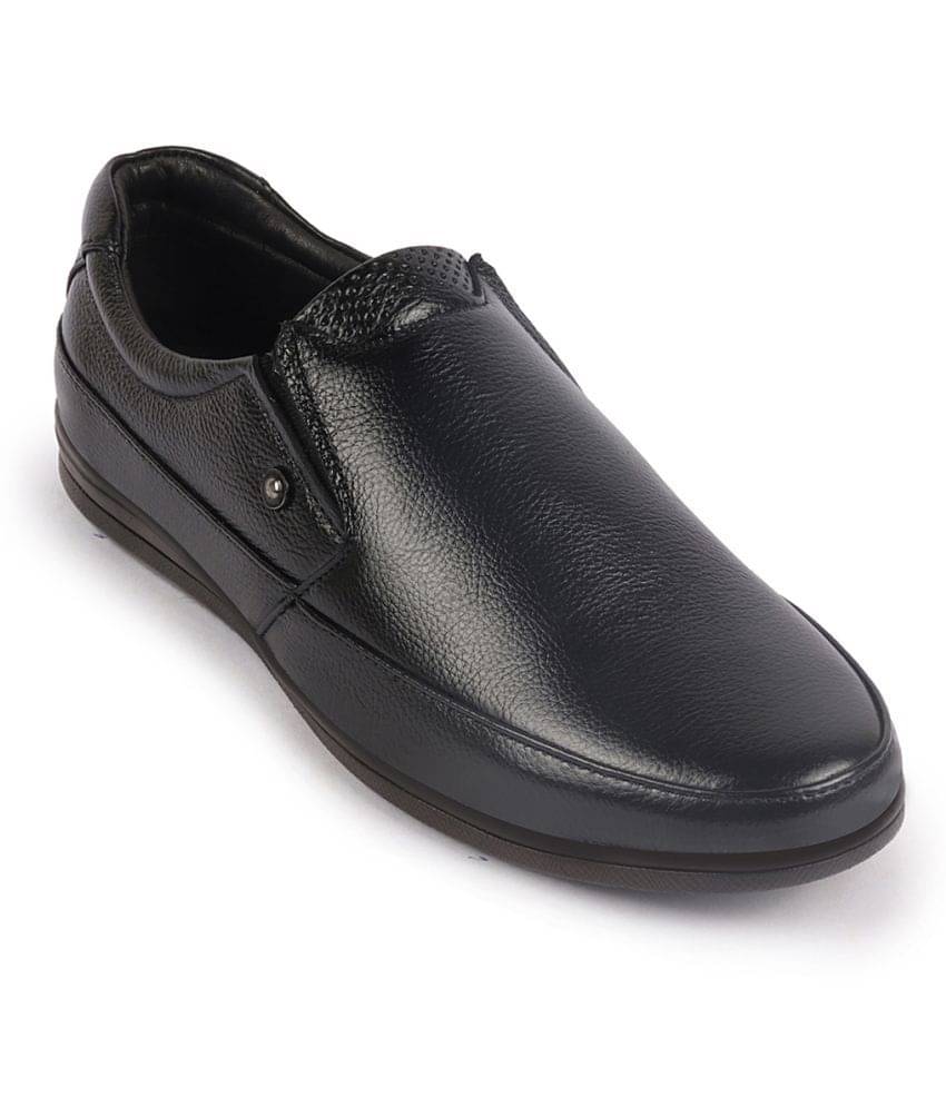 Fausto Black Men's Slip On Formal Shoes     			Fausto Black Men's Slip On Formal Shoes