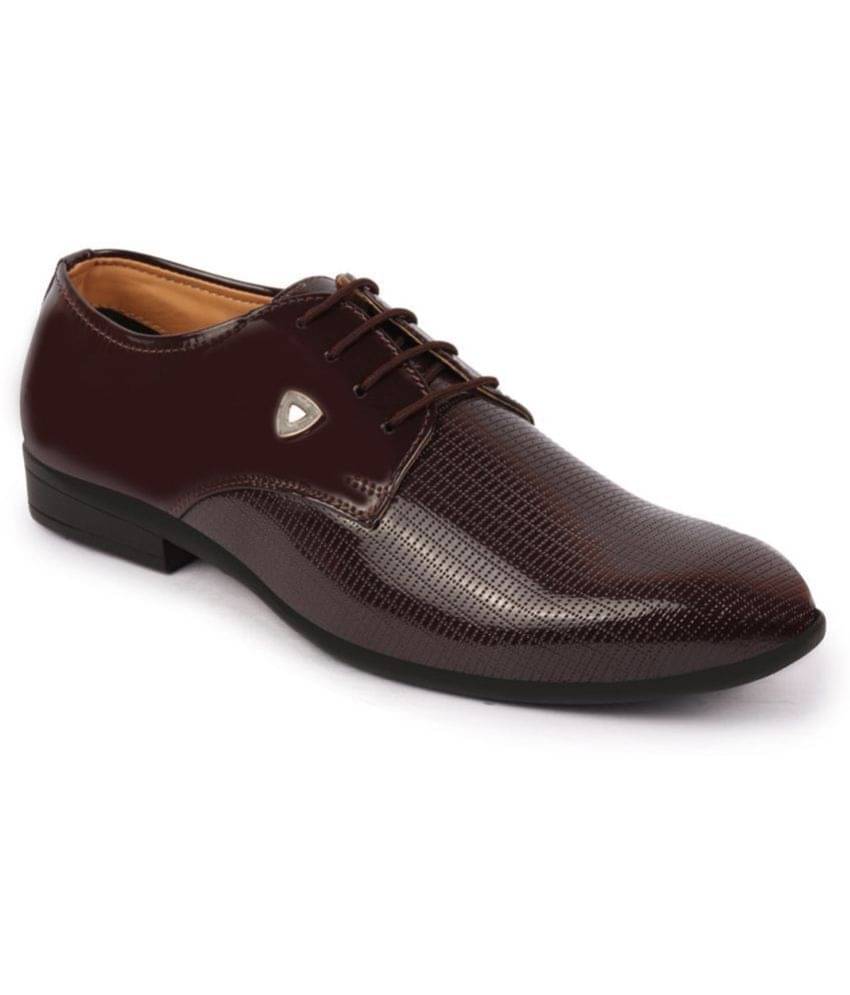 Fausto Brown Men's Derby Formal Shoes Fausto Brown Men's Derby Formal Shoes