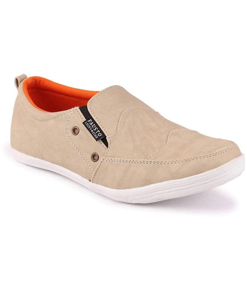 Fausto Cream Men's Slip On Formal Shoes Fausto Cream Men's Slip On Formal Shoes