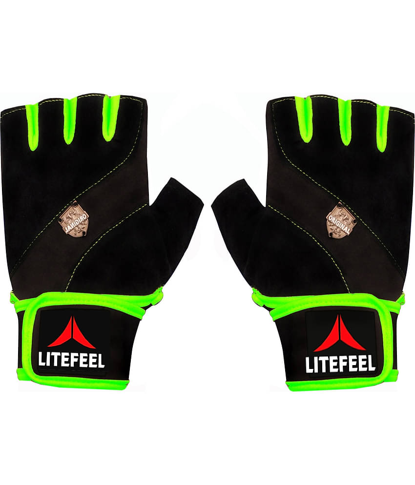 LITEFEEL Classic Gym Gloves Unisex Polyester Gym Gloves For Advanced Fitness Training and Workout With Half-Finger Length