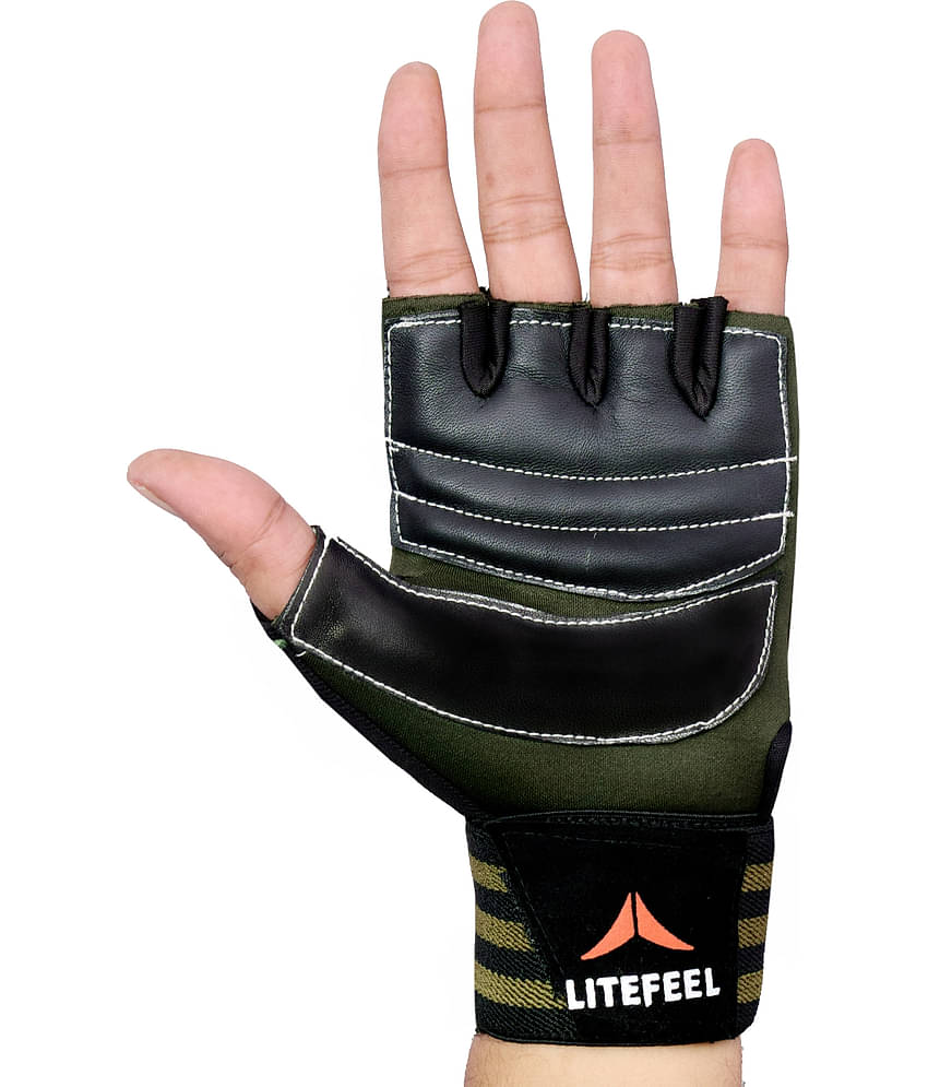 LITEFEEL Classy Gym gloves Unisex Polyester Gym Gloves For Advanced Fitness Training and Workout With Half-Finger Length