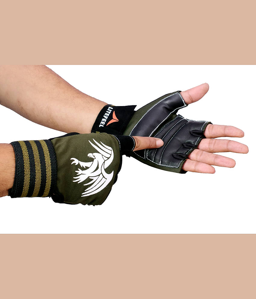 LITEFEEL Classy Gym gloves Unisex Polyester Gym Gloves For Advanced Fitness Training and Workout With Half-Finger Length