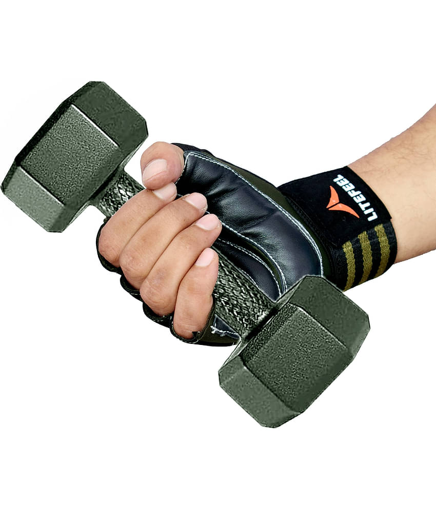 LITEFEEL Classy Gym gloves Unisex Polyester Gym Gloves For Advanced Fitness Training and Workout With Half-Finger Length