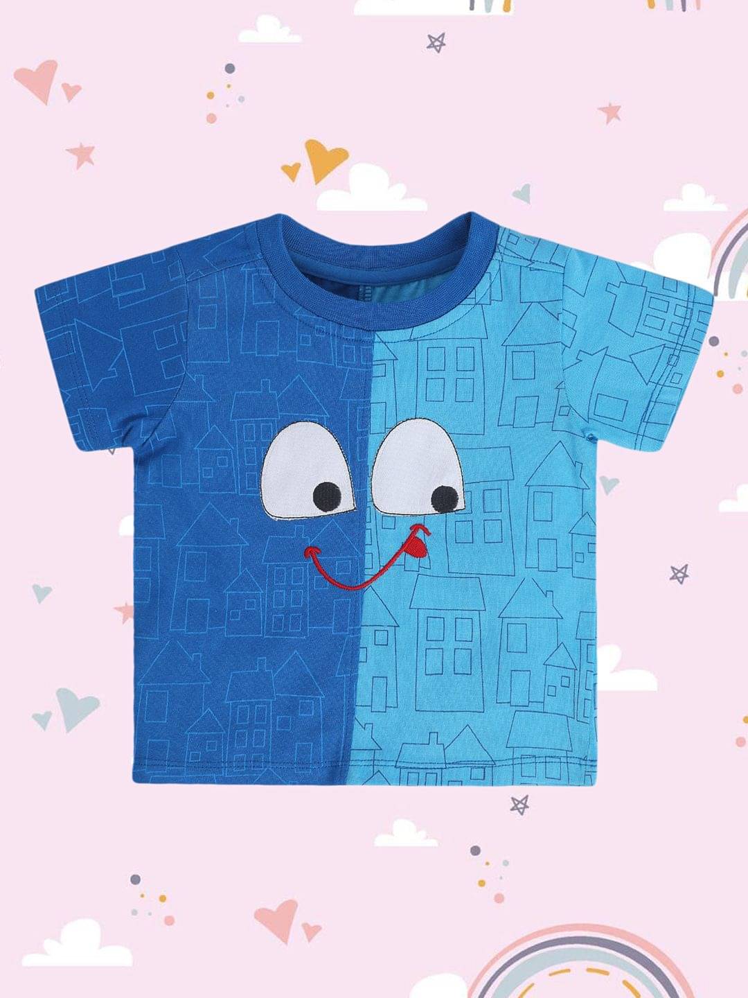     			MINI KLUB Pack of 1 Baby Boys Cotton T-Shirt ( Blue )