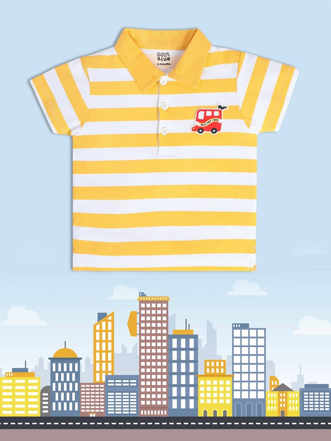     			MINI KLUB Pack of 1 Baby Boys Cotton Polo T-Shirt ( Multi )
